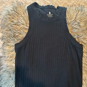 Free People Ribbed black tank